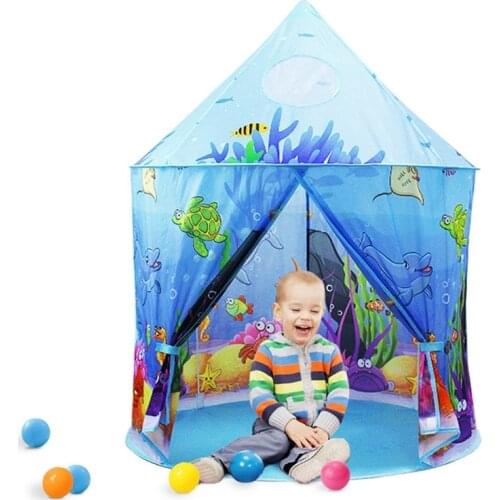 Kids Play House Tent For Children Indoor Outdoor Wigwam Playhouse Childrens Bed Tent Ocean Ball Pool Game House