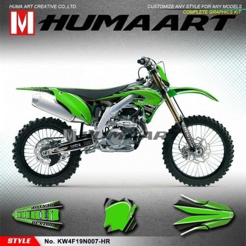HUMAART Personalised Stickers Vinyl Graphics Kit for KX 250 F 2021, Customizable