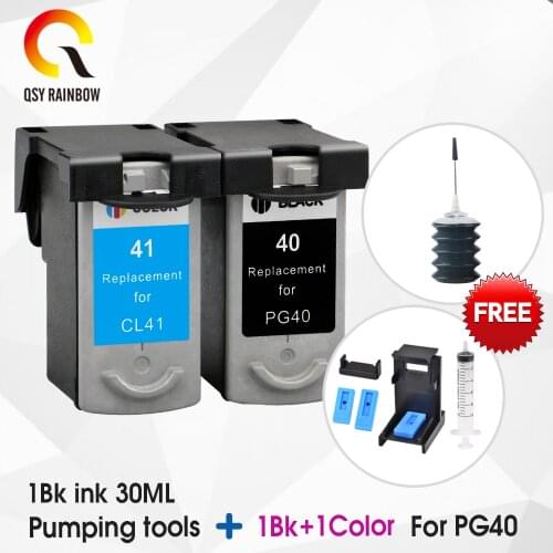 QSYRAINBOW PG40 CL 41 PG 40 Ink Cartridge For Canon Pixma Canon mp140 Cartridge MP150 160 PIXMA iP1800 iP1200 Printer