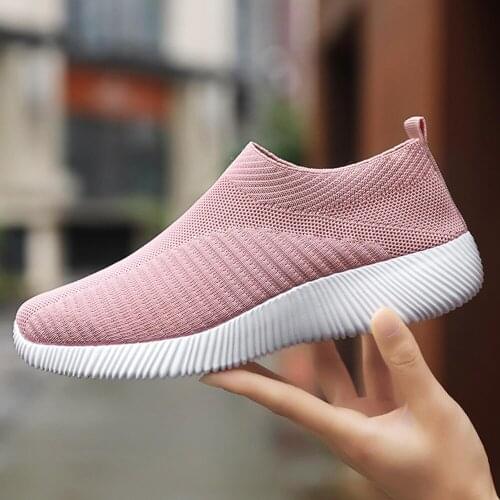 Fashion Women Vulcanized Shoes Sneakers Slip Flats Walking Flat Ultralight Luxury Shoes
