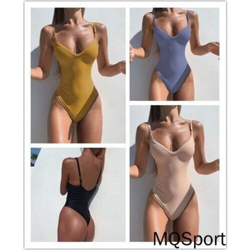 Summer Fashion Suspenders Swim wear hot solid-color womens suspenders solid-color sexy bathing suit women swimsuit women