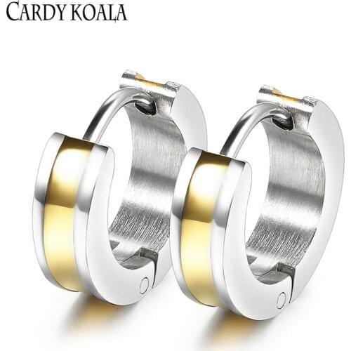 Stud Earrings Mens Trend 2021 New ins Korean Personality Titanium Steel Simple Mens Domineering Trendy Ear Clip