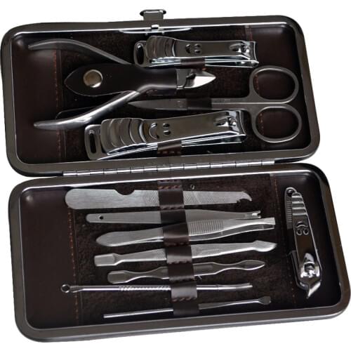 12 Pieces Pedicure Nipper Cutter Nail Clipper Stainless Personal Manicure & Pedicure Set,Travel Kit