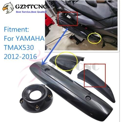 New TMAX530 2012-2016 Motorcycle Exhaust Pipe Cover Cowl For Yamaha T-MAX TMAX T MAX 530 2012 2013 2014 2015 2016