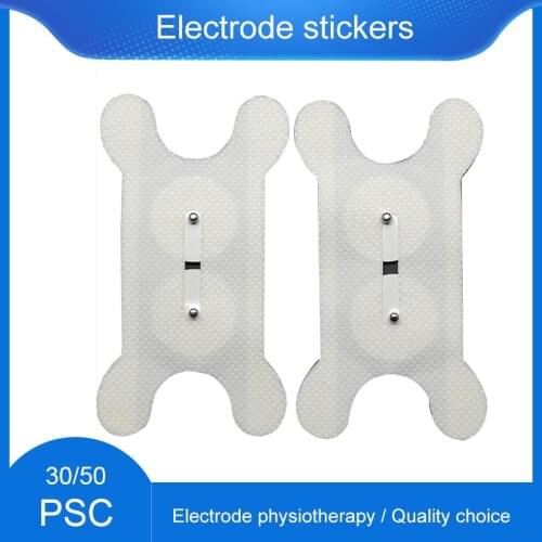 No-woven Fabric 2mm Tail Line 2.5mm Button Type Electrode Pad Throat Swallowing Disorder Test Unit Snap Physiotherapy Accessorie