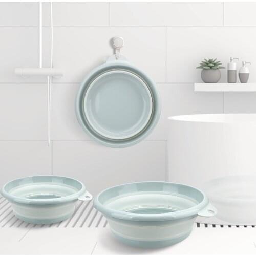 PP Portable for Tourism Outdoor Fishing Promotion Camping Foldable Basin Folding Laundry Tub Save Space Car Wash Bucket