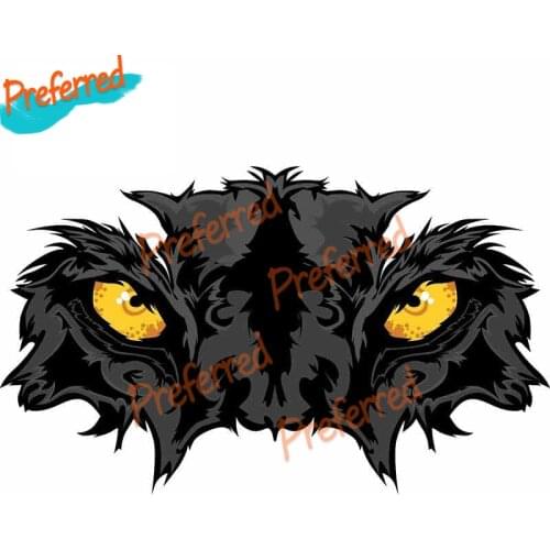 Lifelike Panther Eyes Decal Motocross Racing Laptop Helmet Trunk Wall Vinyl Car Sticker Die cutting waterproof PVC