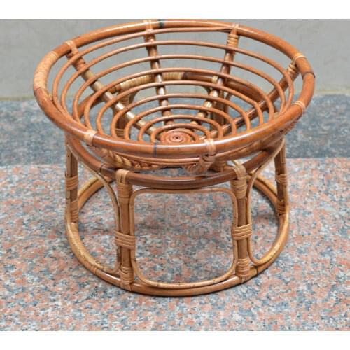 Handmade Newborn Photography Props Baby Basket Woven With Rattan Basket Baby Photo Shooting Props Wood Crib Basket Accessories