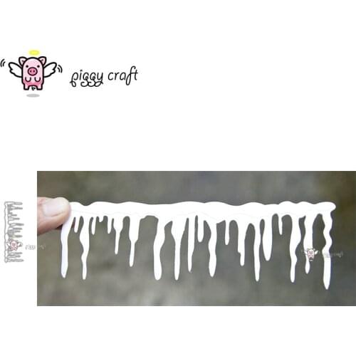 Piggy Craft metal cutting dies cut die mold Icicle edge decoration Scrapbook paper craft knife mould blade punch stencils dies