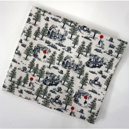 Vintage Girl Forest Bear Patchwork PVC Acrylic Polyester Composite Waterproof Oxford Fabric Cloth DIY Tablecloth 145cm*91cm