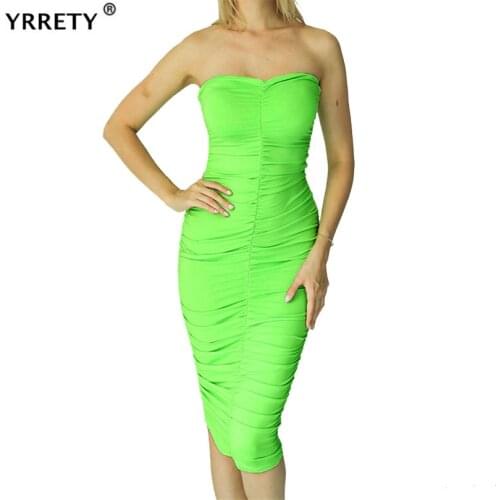 Зеленые летние платья YRRETY China At AliExpress