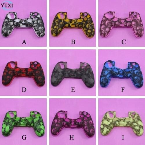 YuXi Anti-slip Skull Silicone Protective Skin Case Cover for Sony PlayStation Dualshock 4 PS4 Pro Slim Gamepad Controller
