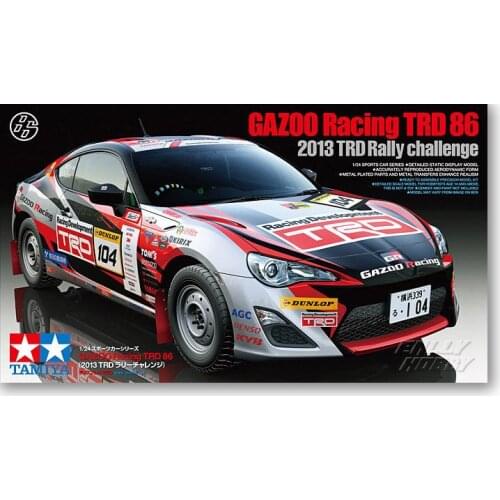 1/24 Tamiya Plastic Assembly Car Model Toy Toyota GAZOO Racing TRD 86 (2013 TRD Rally) DIY Assembly Kit #24337