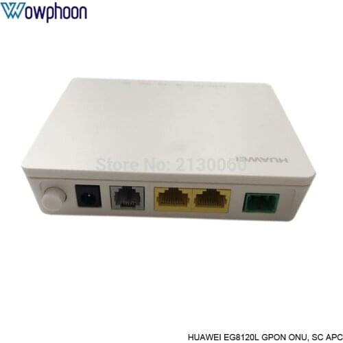 10Pcs Huawei EG8120L GPON ONU Router 1GE +1FE +1Phone Port SC APC, English firmware,No Box