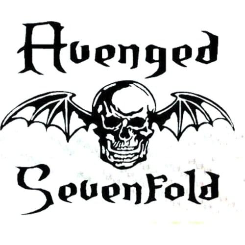 13.5cm*11cm Creative Avenged Sevenfold Skull Bat Car Stickers C5-1692
