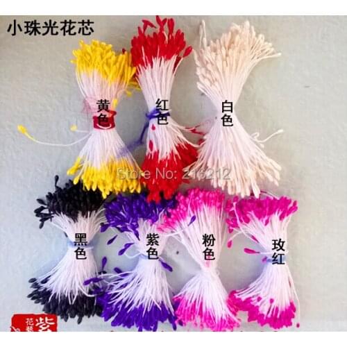 140pcs/lot mixed color 1mm pearl flower stamen floral stamen cake decoration for DIY
