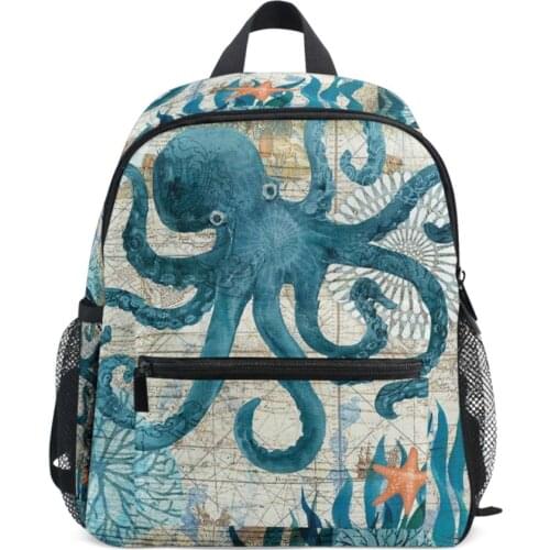 2021 Kids Primary School Backpack Boys Sea Turtle Print Orthopedic Knapsack Children School Bags Girls Satchel Mochila Escolar
