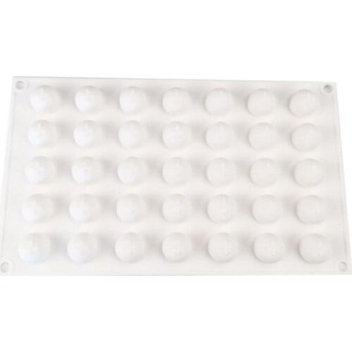 35 Cavity 3D Round Sphere Ball Silicone Mold Cake Decorating Mousse Dessert Pastry Mould DIY Baking Tool