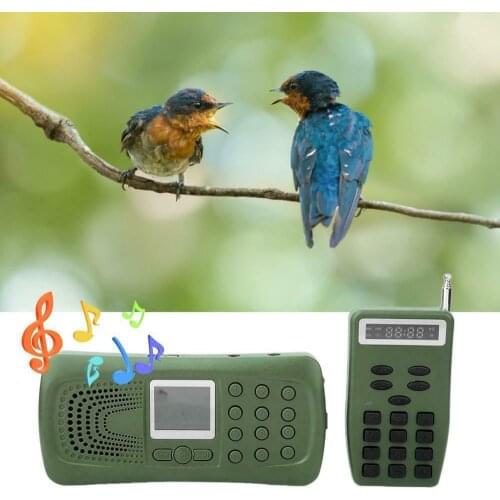 4 pcs Remote Control Hunting MP3 Player Bird Decoy Bird Caller 20w specker+Flaslight