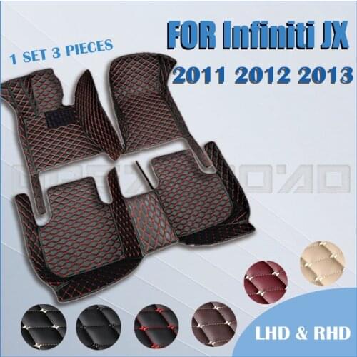 Car floor mats for Infiniti JX series 2011 2012 2013 Custom auto foot Pads automobile carpet cover