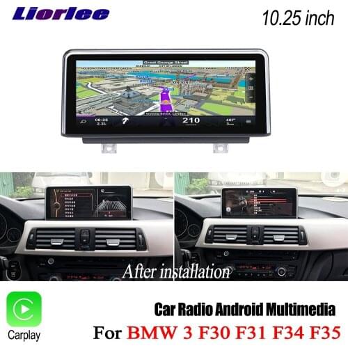 Liorlee Car Android Multimedia HD Screen For BMW 3 F30 F31 F34 F35 2011-2016 NBT Radio Stereo GPS Navigation System