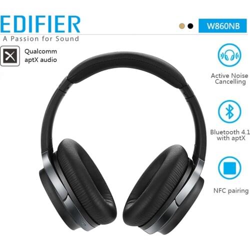 EDIFIER W860NB Bluetooth Earphone ANC Support aptX Decoding Touch Control Wireless Earphones 45h Playing Time for xiaomi IOS
