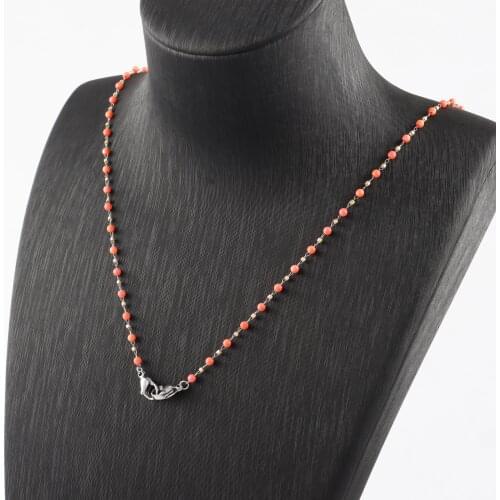 Sanying M87006 Fashion Eyeglasses Chain Mask Chain Stainless Steel Beads Chain For Women Jewelry Making Accessories,72.7cm/lot