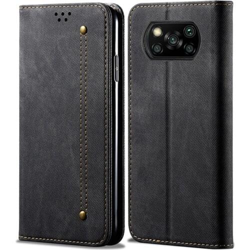 POCO X3 NFC Flip Matte Case For Xiaomi Pocophone F2 Pro Shockproof PU Leather Luxury Cover Mi Poco X3 NFC X2 Stand Coques