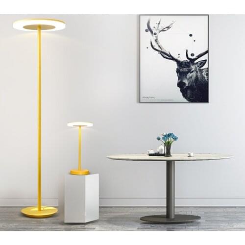 Denmark Nordic Creative Floor Lamp Bedroom Living Room Table Lamp Simple Modern Macarons Girl Pink Blue Vertical Table Light