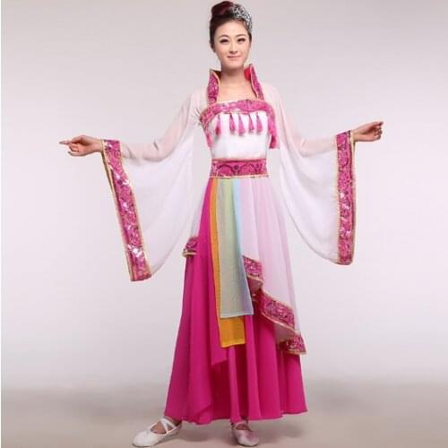 Tang Dynasty Drunk Princess Yang Chiffon Classical Dance Costume Fan and Umbrella Dance Costume