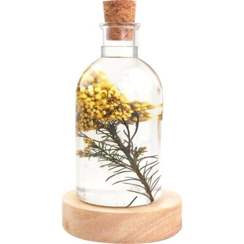 DIY epoxy resin crystal mould home decoration Collocation LED night light lamp holder/bottle Cork Bottle Casting Silicone Mold