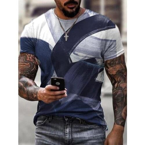 2021 Summer Retro Oversize T Shirt Men Streetwear O-Neck Short Sleeve Tees Tops Punk Style Male Clothes Casual 3D Print Tshirt