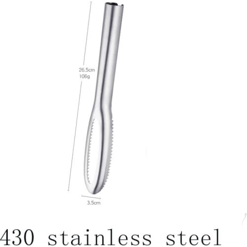 Kitchen Portable Stainless Steel Rapid Scale Removal Cleaner Scraper Kitchen Seafood Utensils