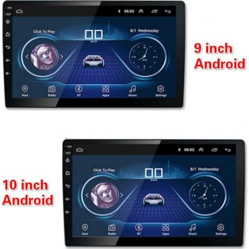 9 Inch 10 Inch Android 9.0 Universal Car Radio Video 2-din Android GPS Navigation Bluetooth 4.0 GPS Mirror Mobile Internet Link