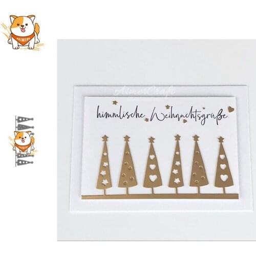 Christmas Tree Border Metal Cutting Dies Scrapbooking Stencil Decorative Embossing Craft Die Cuts Card Making New Dies For 2019