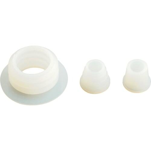 3Pcs Hookah Base Gaskets Silicone Rubber Washer Hose Bowl Grommets White Sealed Rings Set for Shisha Hookah Water Pipe Narguile