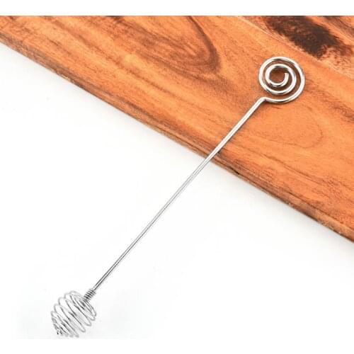 Stainless Steel Honey Stirrer Long Handle Milk Powder Coffee Mixing Stick Multifunction Shaker Eggbeater Kitchen Accessories SN