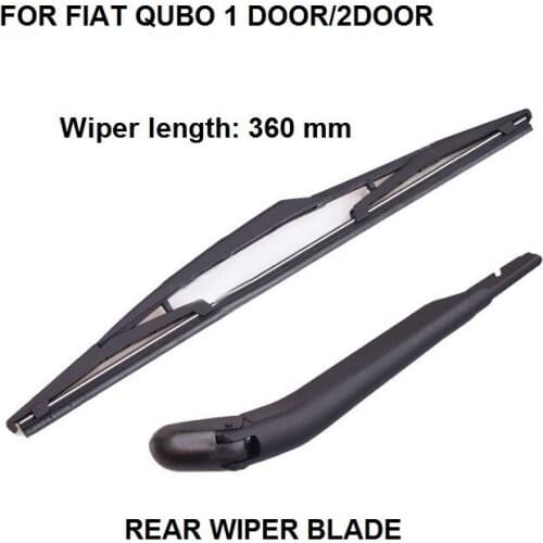 For Fiat Qubo 1 rear door Rear Windscreen Windshield Wiper Arm And Wiper Blade Set 360MM