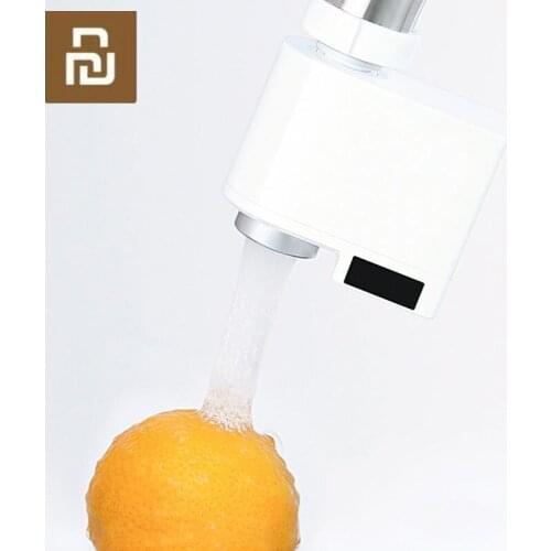 New Xiaomi Smart Sensor Faucets Infrared Sensor Automatic Water Saver Tap Anti-overflow Kitchen Bathroom Inductive Faucet