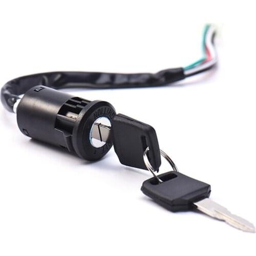 1 set Universal Motorcycle Ignition Switch Key Quad Motorcycle Keys Starters MTB Cylinder Ignition Switch for Suzuki Dirt Bike