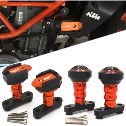 For KTM Duke 390 DUKE 250 200 125 Motorcycle CNC Aluminum Motorcycle Falling Protection Left and Right Frame Sliders Protector