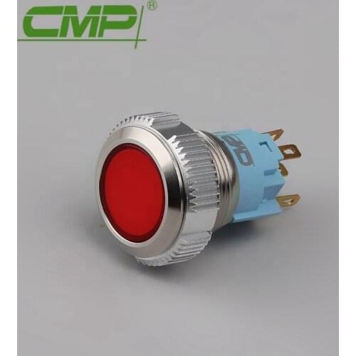 Green LED Light 12v Push Button Momentary Switch