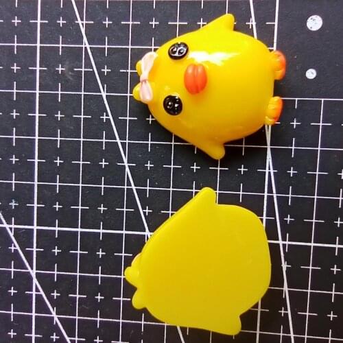1pcs/lot Resin flat back little chicken 29mm Ornaments Micro landscape Ornaments Creative Home Gardening Decorations