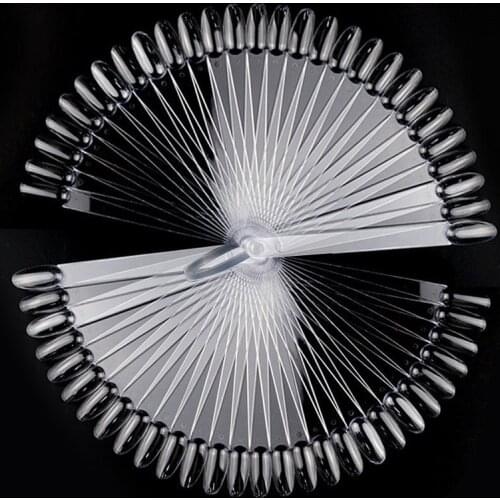 32PCS/Set tips/pack Nail Polish Palette Color Chart False Nail Art Tips Stick Polish Display Practice Fan Gel Design Board Nail