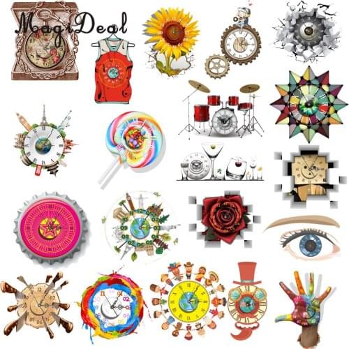 3D Wall Clock Big Watch Stickers Murals Wall Decals Wall Papers Removable Wall Decor Decorative