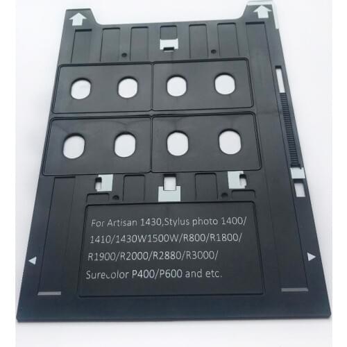5pcs/lot Inkjet PVC ID Card Tray for Epson Artisan 1430,1500W,R2000,R2880 Printing 4 cards once time for printng personal cards