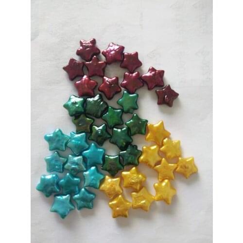 5 pcs Star pearls cute jewelry DIY Jewelry Pearls stars loose pears beads for Girls Women LP06