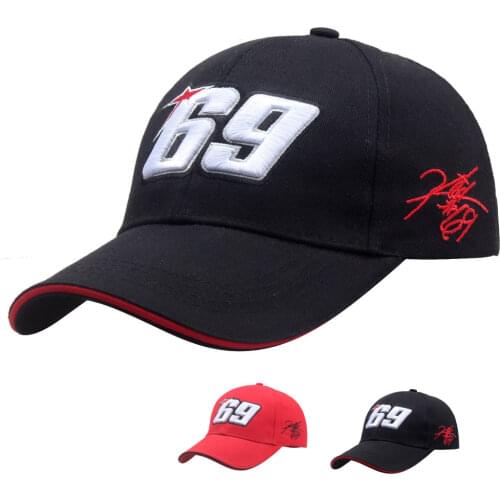 New Motorcycle Racing Baseball Cap For Men Wholesale 3D Embroidery 69 Snapback Hat For Men Trucker Bones Unisex Hip Hop Caps