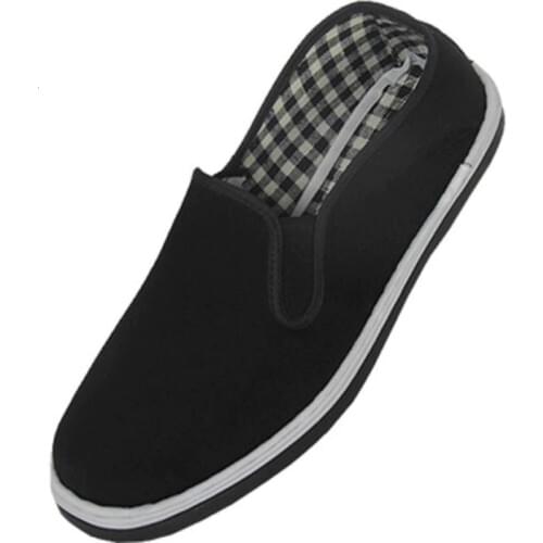 Black Cotton Shoes Chinese Kung Fu shoes Wing Chun Tai Chi Slipper Martial Art Pure Cotton Shoes Wushu Kungfu Martial Arts Flats