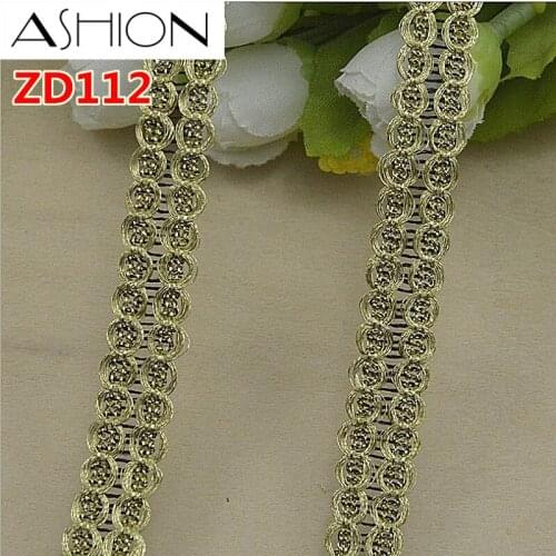CHICKNIT width 1.6CM Golden side car lace band Sewing Braided Accessories ribbon ZD112